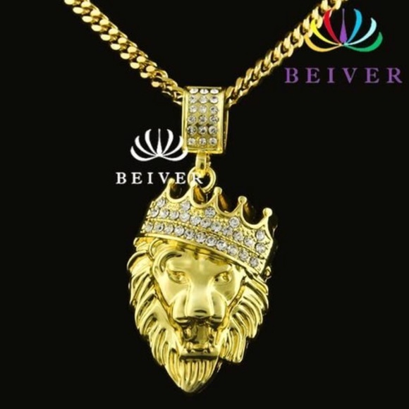 Brand New Gold Lion With Crown ๐ - Picture 1 of 8